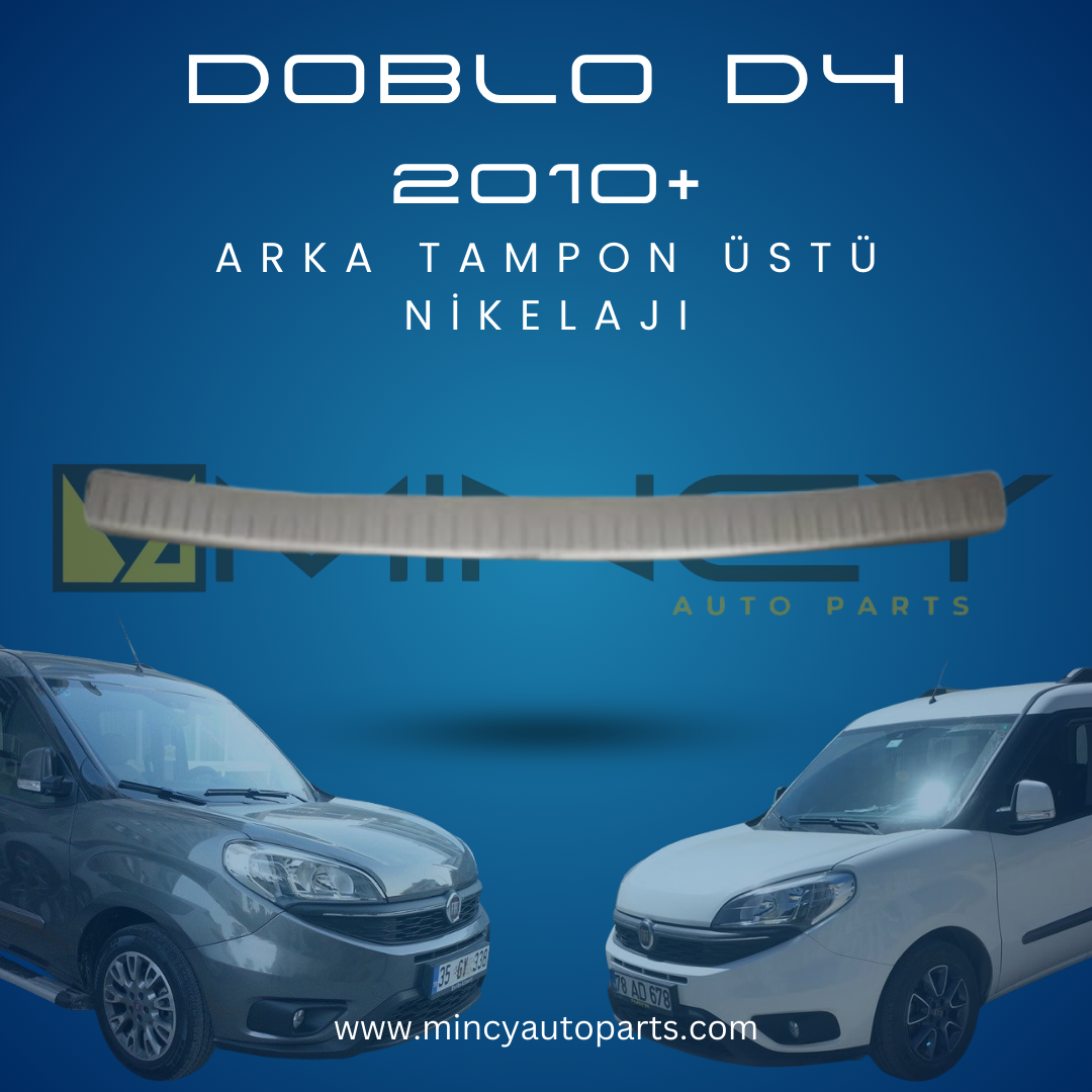 Fiat Doblo D4 Arka Tampon Üstü Nikelaj