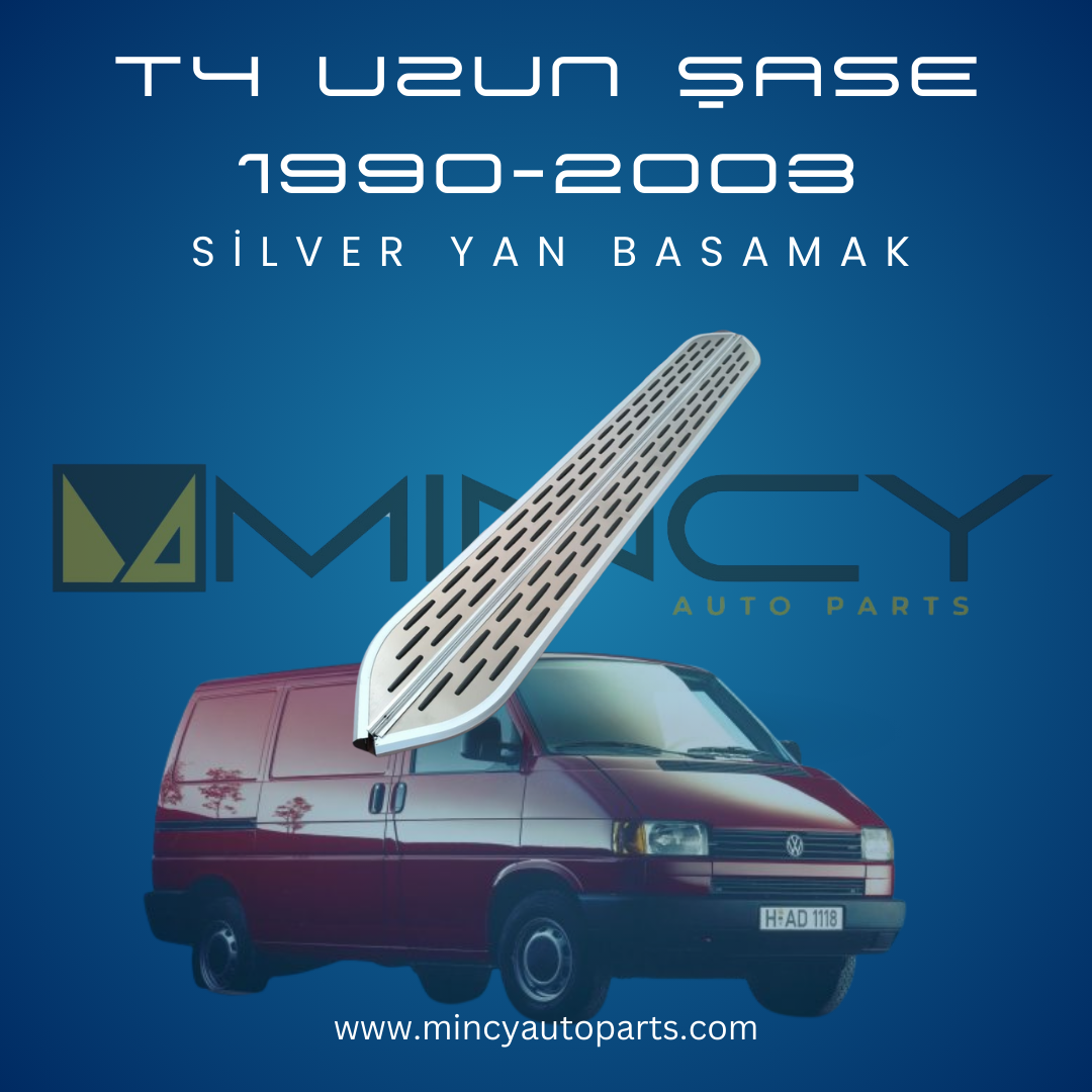 VOLKSWAGEN TRANSPORTER T4 Uzun Şase 1990–2003 Silver Yan Basamak