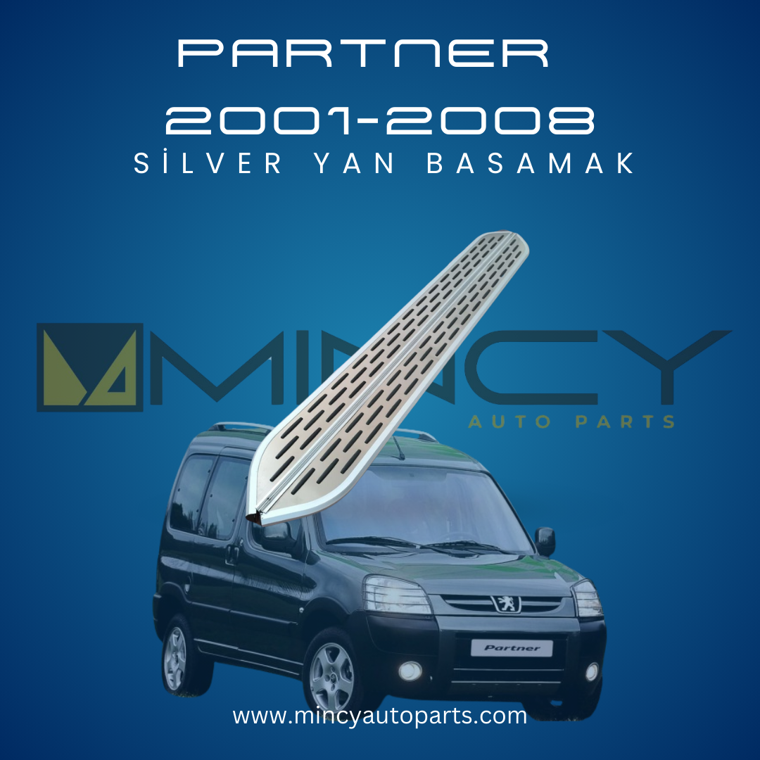 PEUGEOT PARTNER 2001–2008 Silver Yan Basamak