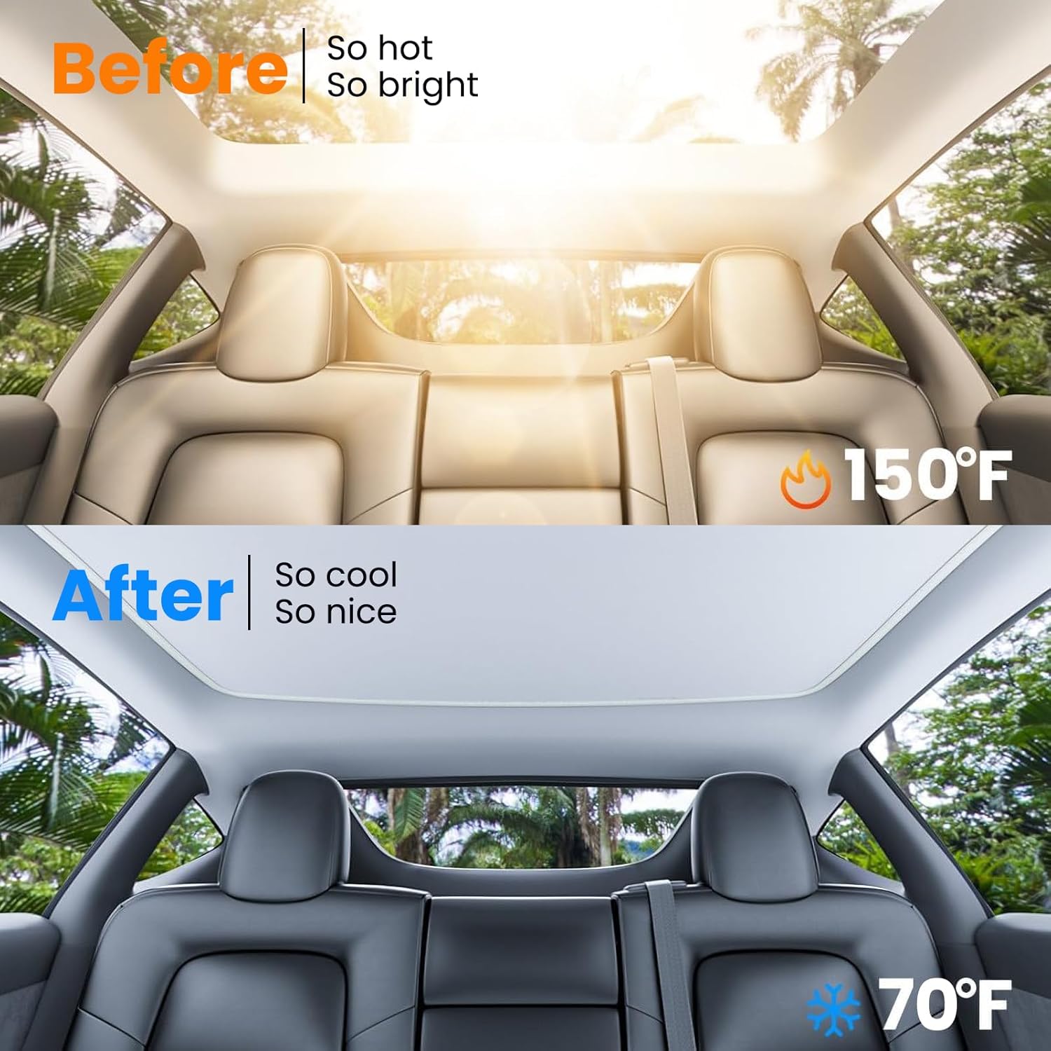 Mincy Tesla Model Y Juniper Elektrikli Tavan Perdesi