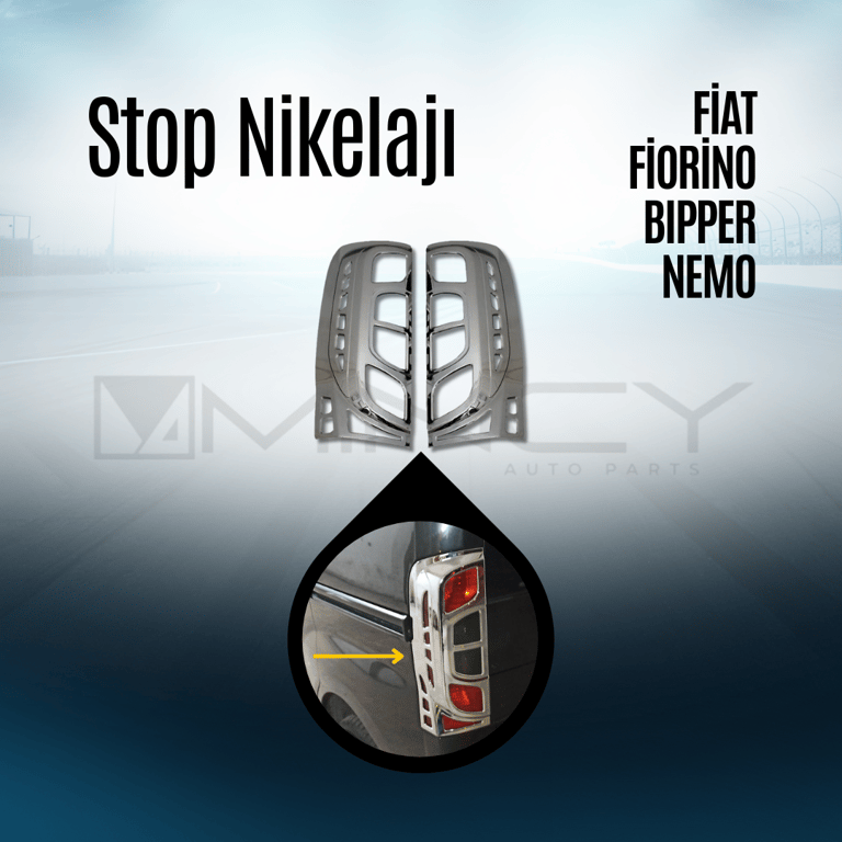 Mincy Stop Çerçevesi 2007 – ABS Krom – Fiat Fiorino, Peugeot Bipper, Citroën Nemo