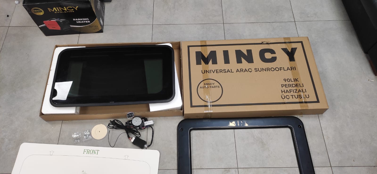 Mincy 90lık Perdeli Hafızalı Sunroof
