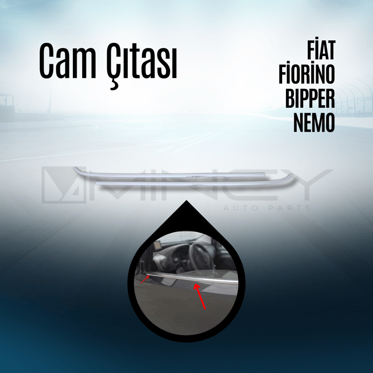 Mincy Cam Çıtası Nikelajı 2 Adet – Fiat Fiorino, Peugeot Bipper, Citroën Nemo