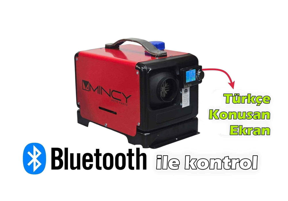 Mincy 5.5 kW Evolation Çanta Tip Webasto – 12/24/220V, Bluetooth, Türkçe Ekran