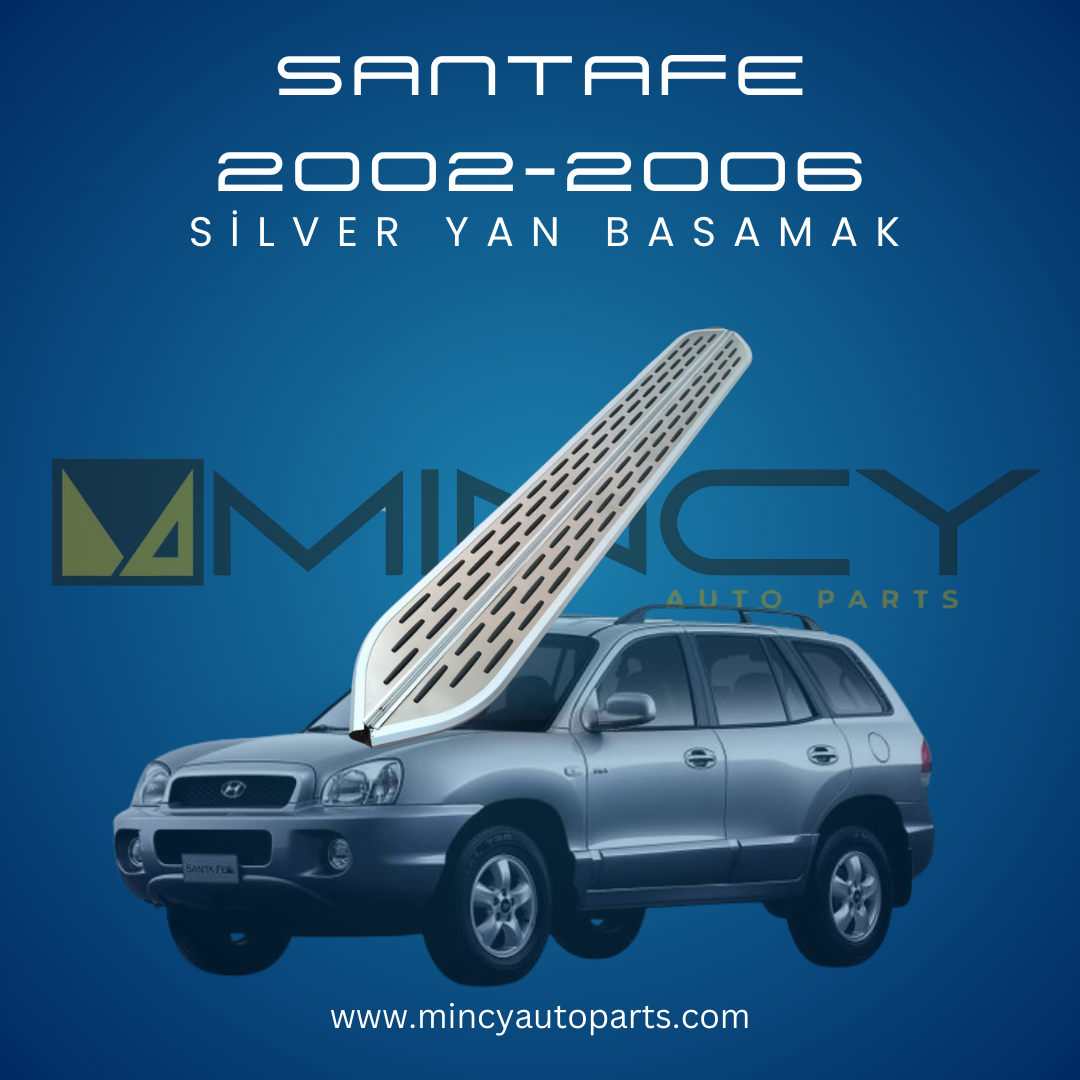 HYUNDAI SANTAFE 2002–2006 Silver Yan Basamak